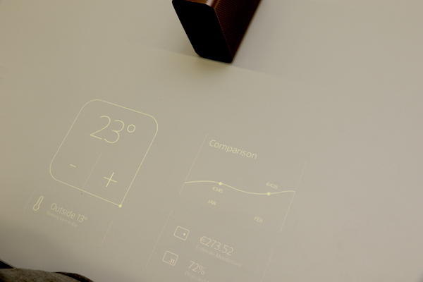最新的天氣資訊也可以透過 Xperia Projector 顯示