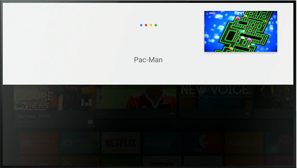 Google 也展示了 Android TV 的子母畫面應用（圖／Google）