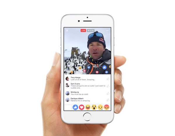 新版 Facebook 直播介面目前台灣尚未推出(圖片來源/Facebook)