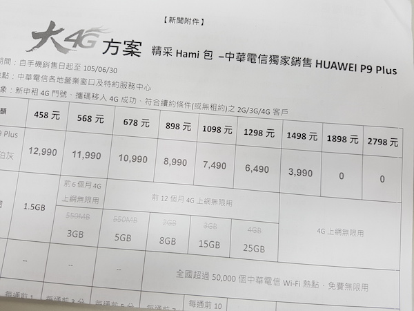 通常月租金額越高,手機就越便宜