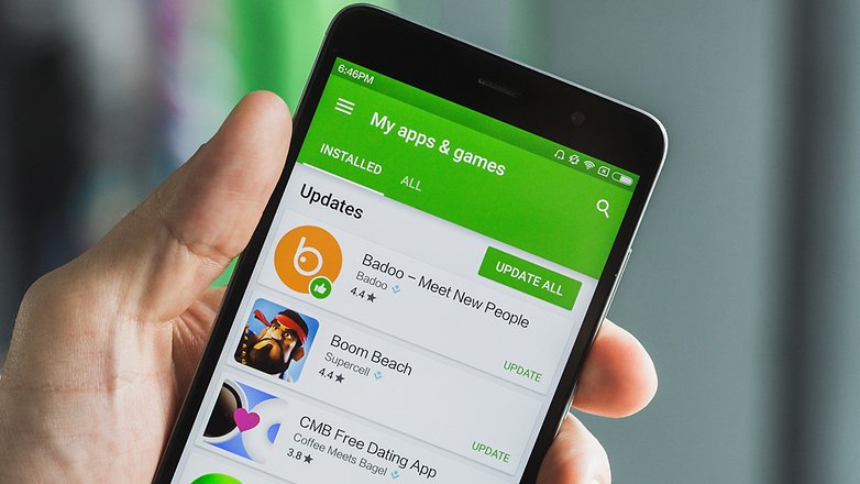 Google Play 商店中有一區「我的應用程式與遊戲」(圖/androidPIT)