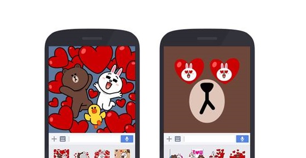LINE 全螢幕貼圖日前也於台灣推出了(圖/LINE)