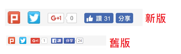新舊版按鍵的比較(圖/記者譚偉晟拍攝)