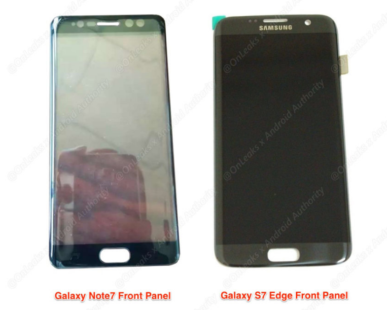 @Onleaks 曝光了 Galaxy Note 7 的正面諜照(圖/@OnLeaks)
