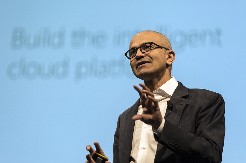 Microsoft 執行長 Satya Nadella 認為 Excel 的出現讓人們對數字的掌握能力大幅提升(圖/彭博社)