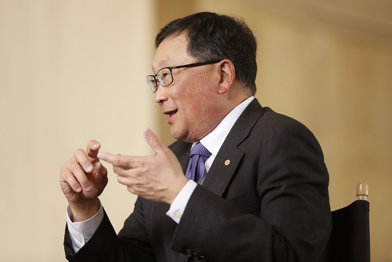 BlackBerry  執行長提到今年 7 月還會推出一款新機(圖/彭博社)
