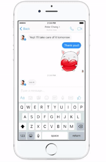 Messenger App 私密對話的實際操作方式(圖/Facebook)