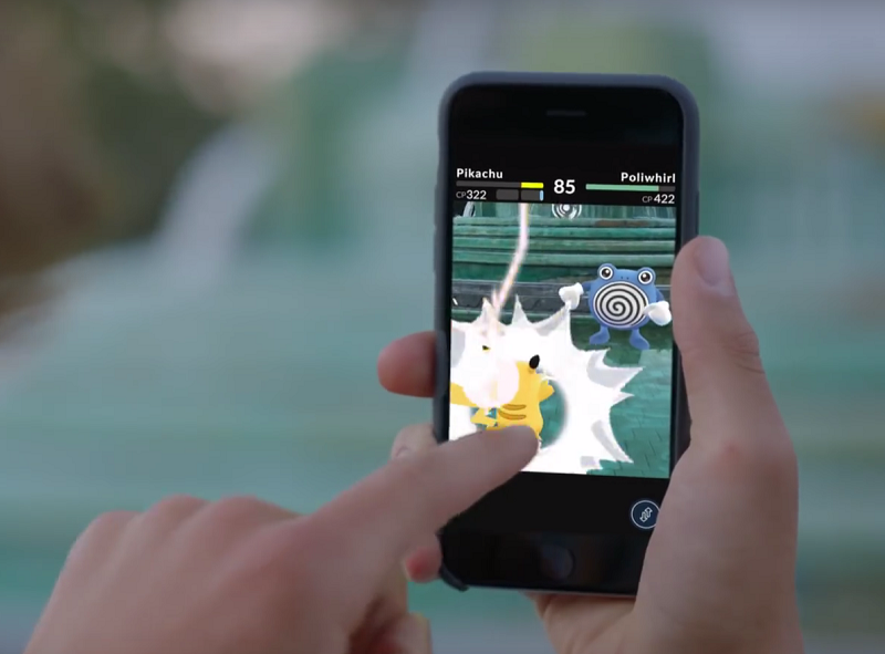 《Pokémon Go》是一款 AR 擴增實境應用的遊戲(圖/Pokémon Go)