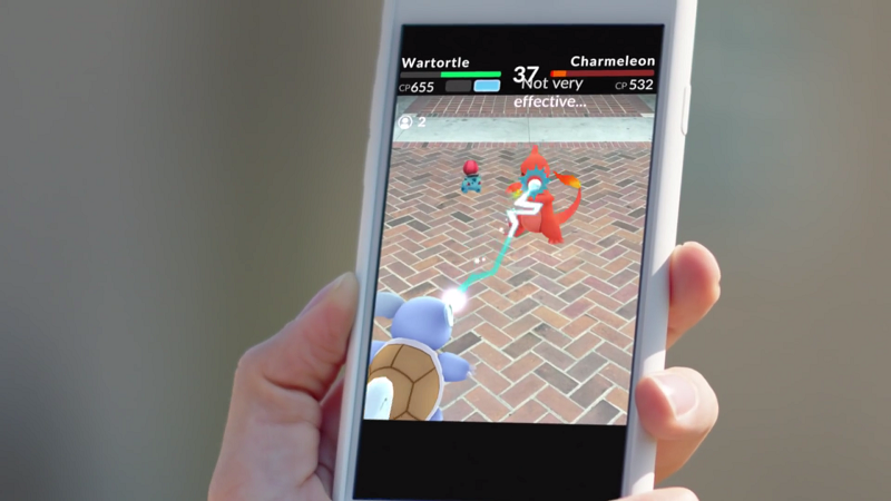《Pokémon Go》將現實場景和虛擬的神奇寶貝有效結合呈現(圖/Pokémon Go)