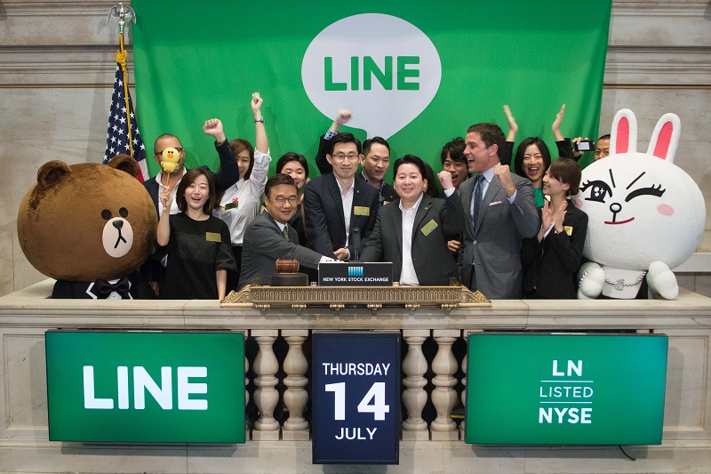 LINE 透過貼圖、遊戲、廣告等方式,獲得穩定的營利成長(圖/LINE)