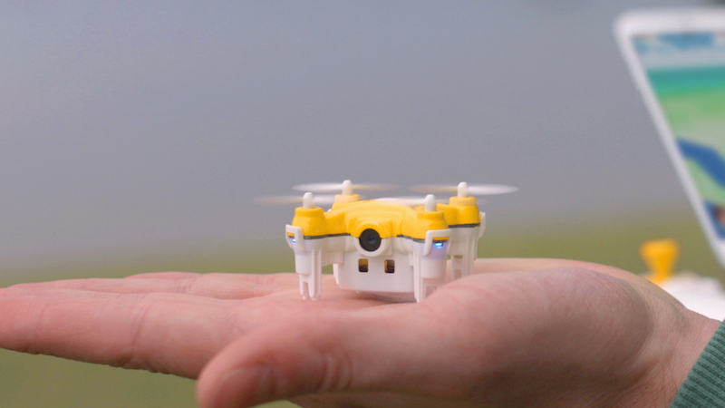 不過 Pokédrone 的迷你無人機設計,恐怕不適合在戶外找尋 Pokémon(圖片來源/擷取自 TRNDlabs 網站)