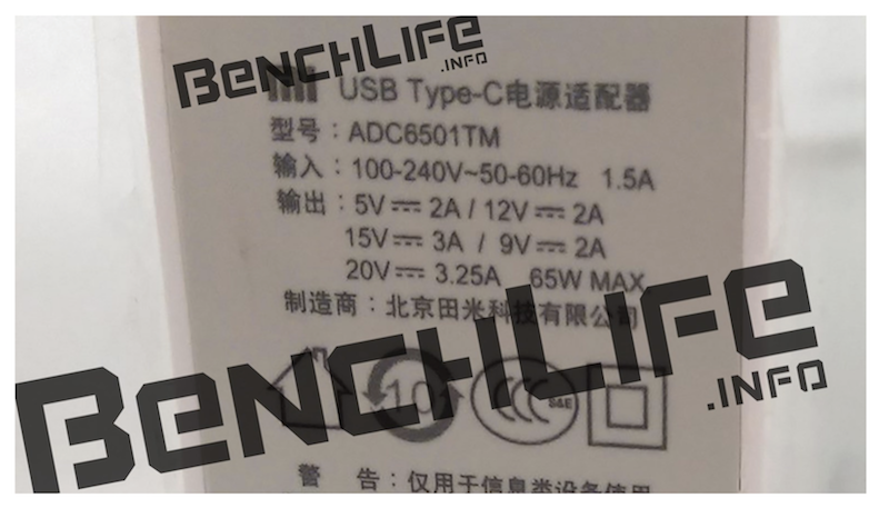 採用 USB-C 的介面作為充電與傳輸資料使用(圖片來源/擷取自 Benchinfo 網站)