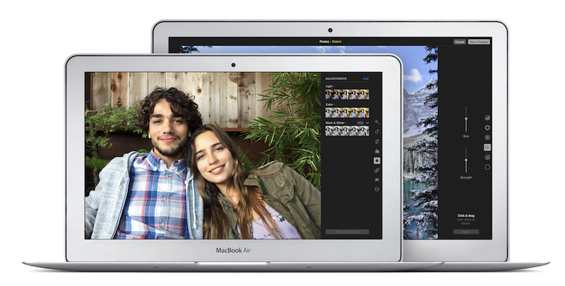 據傳小米筆電的外型將極為相似蘋果的 Macbook Air 筆電(圖片來源/擷取自蘋果官網)
