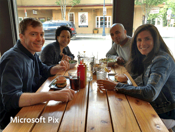 Pix App 能有效提升人臉的亮度(圖/Microsoft)