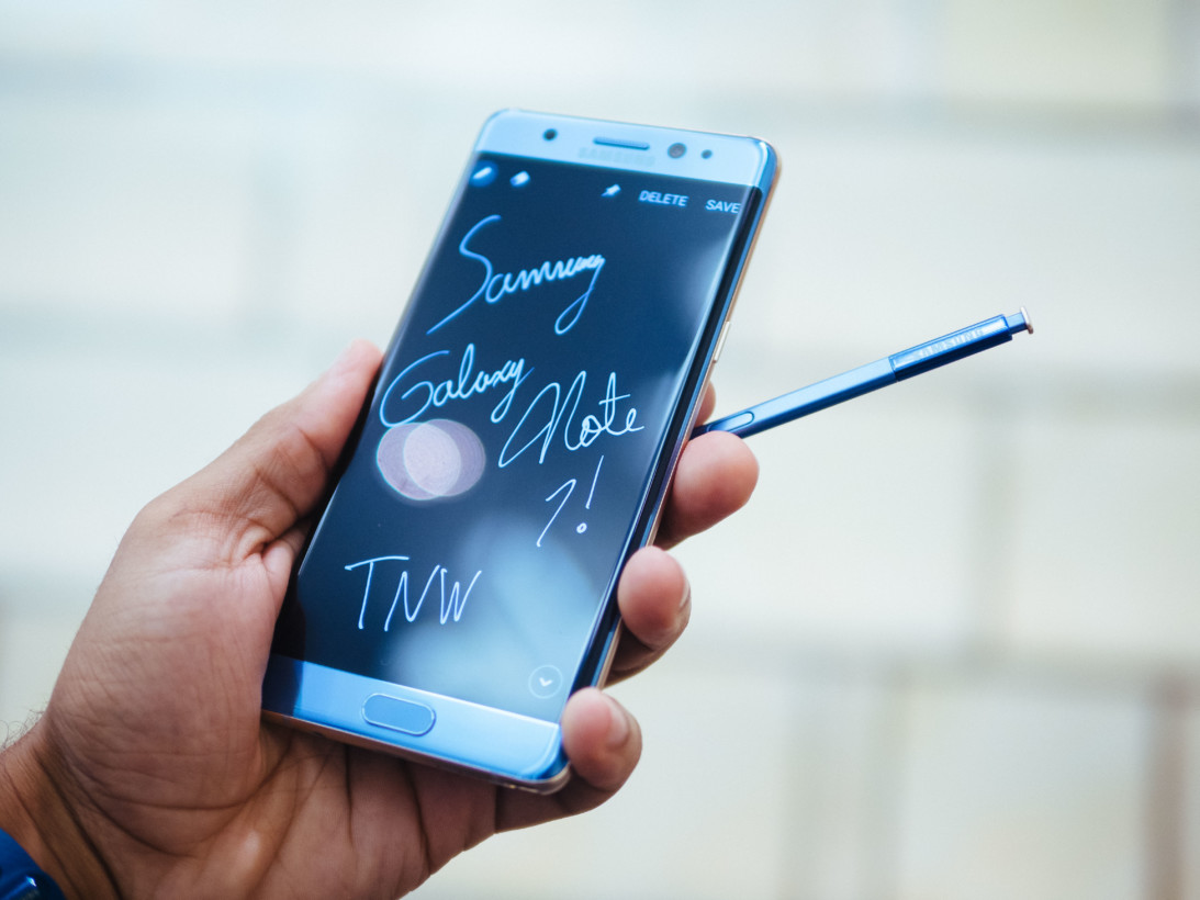 Galaxy Note 7 讓筆記的概念更加展現(圖/The Next Web)