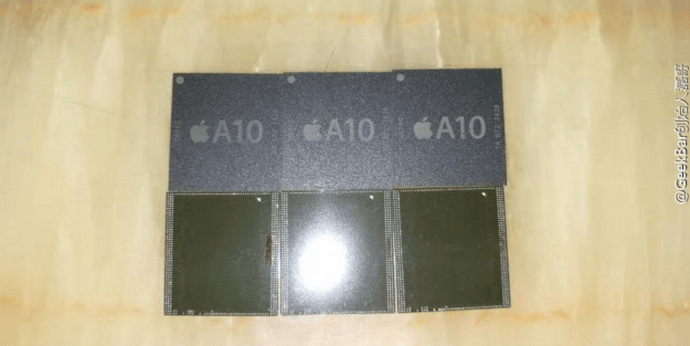 疑似 Apple A10 處理器的諜照(圖/GeekBar創始人磊哥)