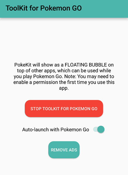 ToolKit & IV for Pokemon Go 需要用戶授權可以覆蓋在其他應用程式上,以便使用浮動視窗(圖/記者譚偉晟拍攝)