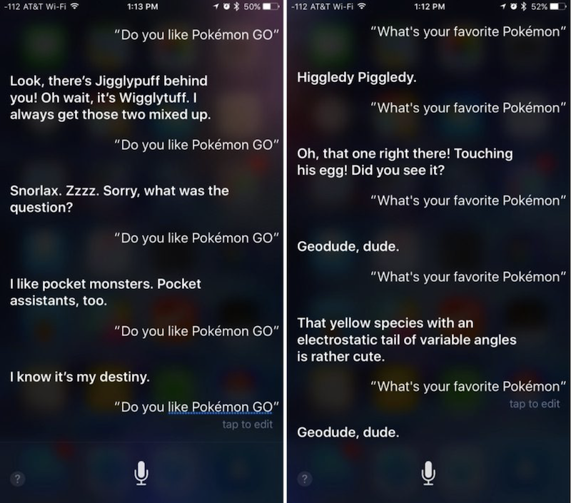 國外網友嘗試向 Siri 提問有關 Pokemon 的問題,沒想到竟然獲得超專業回答!(圖片來源/擷取自 Reddit)