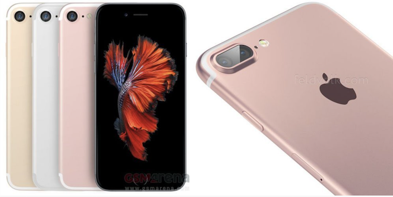 網友所製作的 iPhone 7 電腦模擬圖(圖片來源/擷取自 GSMArena網站)
