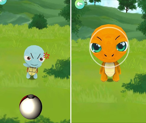 這款遊戲試圖模擬《Pokémon Go》的投擲寶貝球模式(圖/The Next Web)