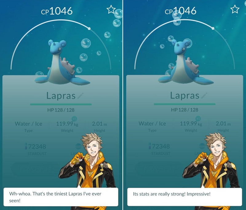 《Pokemon Go》新版中,陣營隊長會對神奇寶貝的素質做出評價(圖/Pokemon:GO Taiwan)