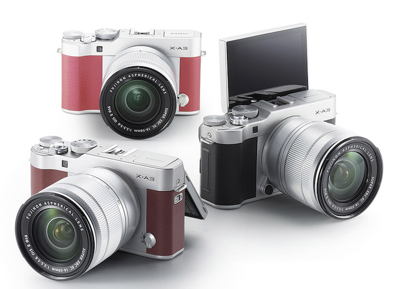 X-A3 將提供三個顏色版本(圖片來源/FujiFilm)
