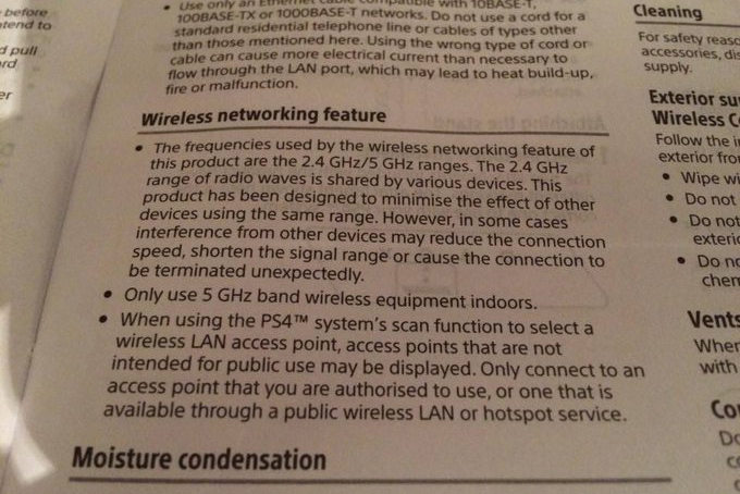 shortman82 的推特表示新 PS4 將會有 5GHZ 網路的支援。(圖片來源/Twitter)