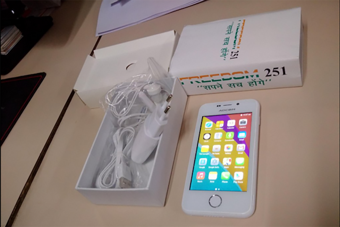 傳說中僅需要 120 台幣的 Freedom 251。(圖片來源/igalaxys7)