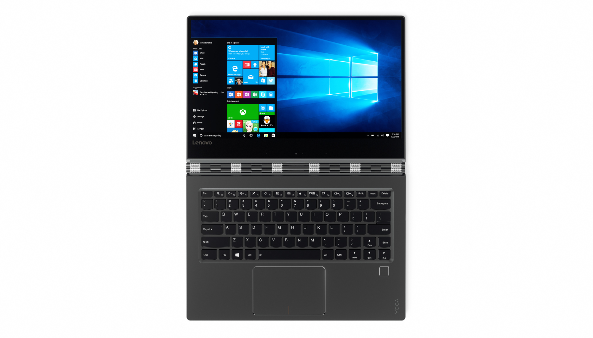 Lenovo 也推出搭載 Intel 第 7 代處理器的 Yoga 910 筆電(圖/Lenovo)