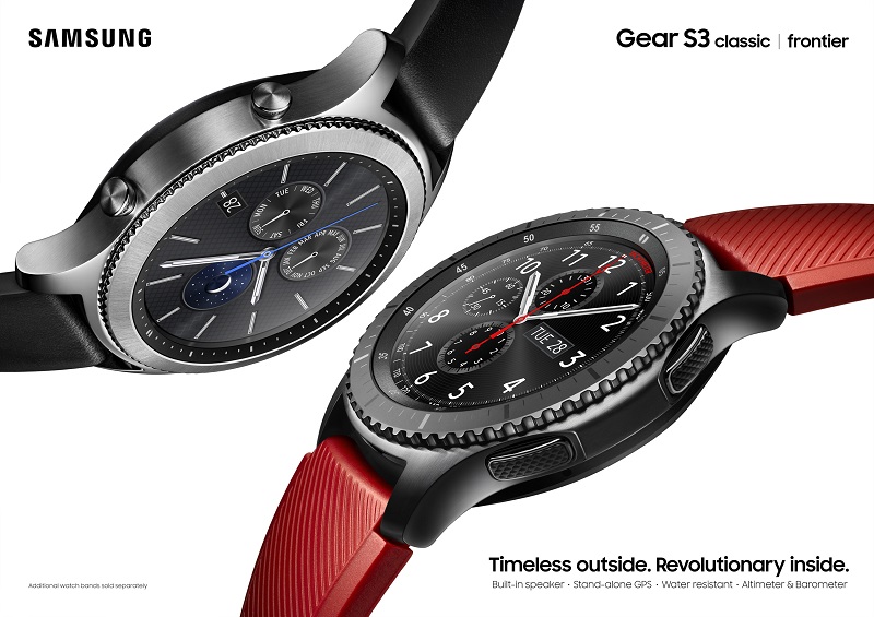 Samsung Gear S3 有 Frontier 及 Classic 兩種款式(圖/Samsung)