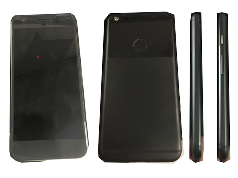 據傳是 Google Pixel XL 新機的各角度(圖片來源/擷取自 PhoneArena  網站)
