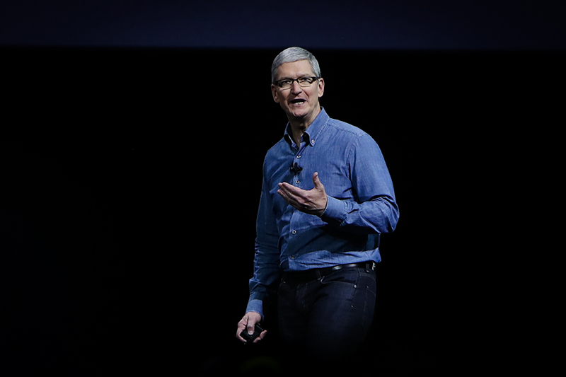 Apple 執行長 Tim Cook 表示未來將會將大量的獲利回饋於美國。(圖片來源/法新社)