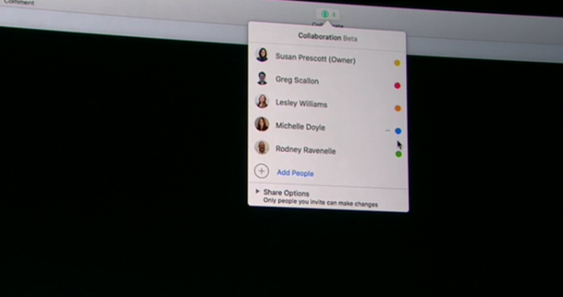 iWork 整合協作功能（圖／Apple）