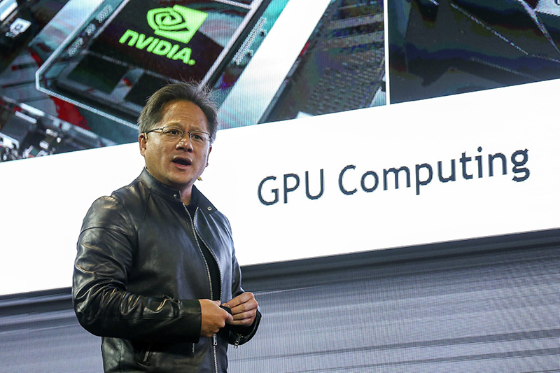 Nvidia 憑著技術的領先,逐漸成為顯示晶片市場的霸主。(圖片來源/歐新社)