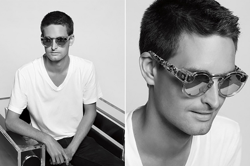Snapchat 的 CEO Evan Spiegel 表示親自使用 Spectacles 長達一年的時間。(圖片來源/Appleinsider)