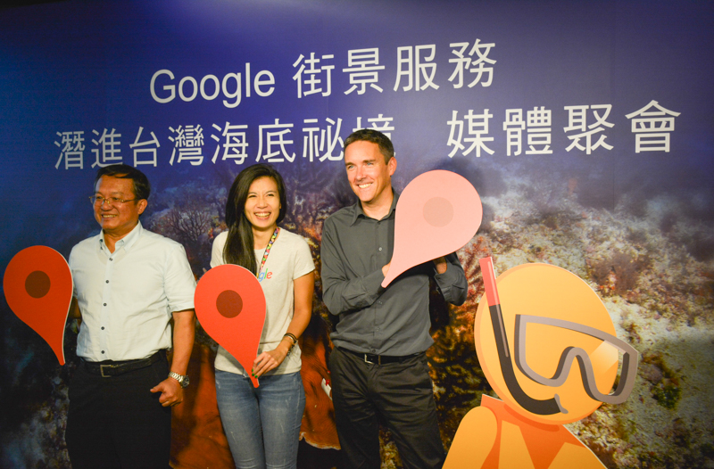 Google 這項計畫與中央研究與以及 The Ocean Agency 合作進行(圖/記者譚偉晟拍攝)