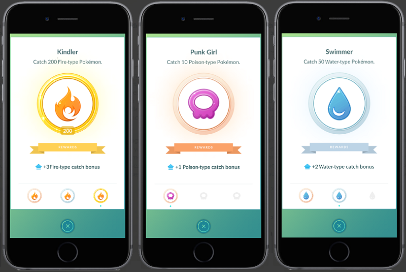 《Pokémon Go》將新增補捉神奇寶貝的獎勵勳章(圖/Niantic)