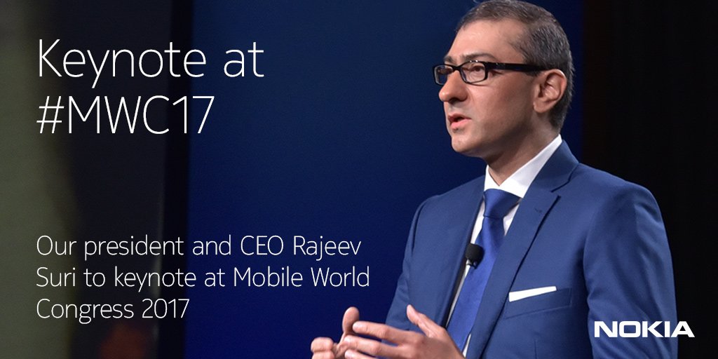 Nokia 執行長將主持 2017 MWC 期間舉辦的發表會(圖/Nokia)