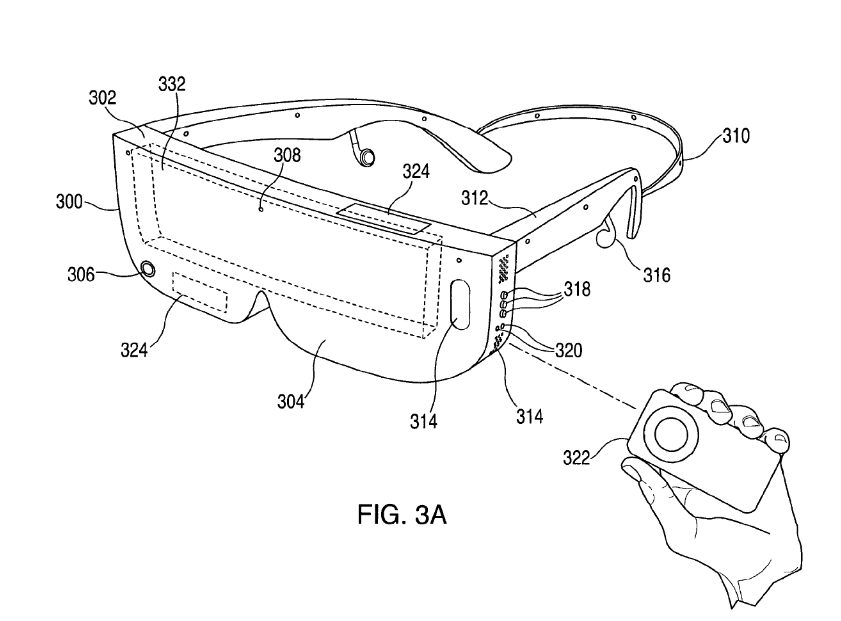 先前曝光的 Apple AR 裝置專利(圖/USPTO)
