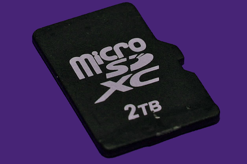 雖已有 2T 的 Micro SDXC 卡片問世,但還未市場化。(圖片來源/micro-sdxc)