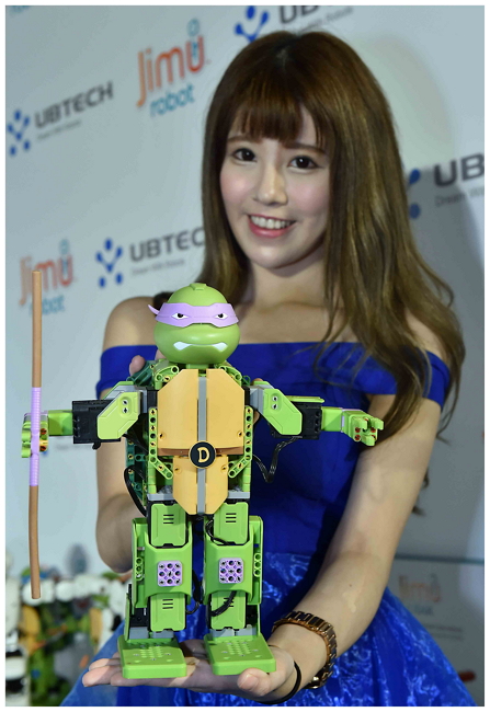 本次共有四個系列的「Jimu Robot 積木機器人」來臺,分別為探索者、叢林飛車、草原漫步和忍者龜(圖/ubtech提供)