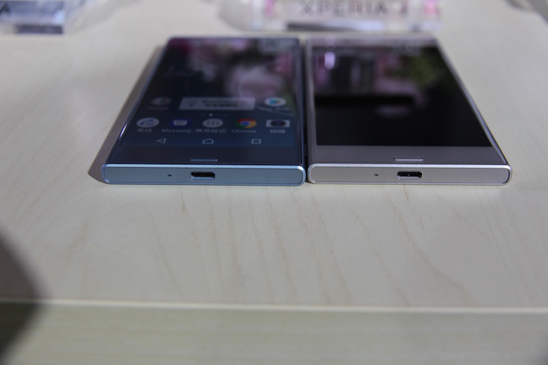 Sony Xperia XZs 採用 USB Type-C 連接埠(圖/記者劉季清攝)
