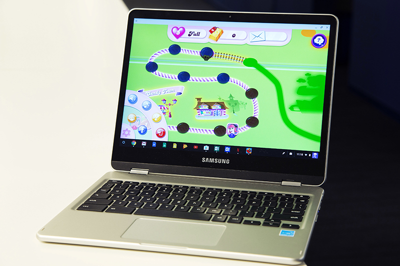 Chromebook 物美價廉的價值是能否進佔教育市場的一大關鍵。（圖片來源／美聯社）