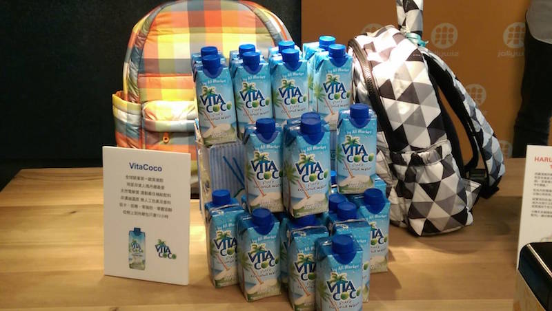 樂利今年也成功獲得國際知名品牌 Vita Coco 在台灣的獨家代理權(記者劉季清攝)