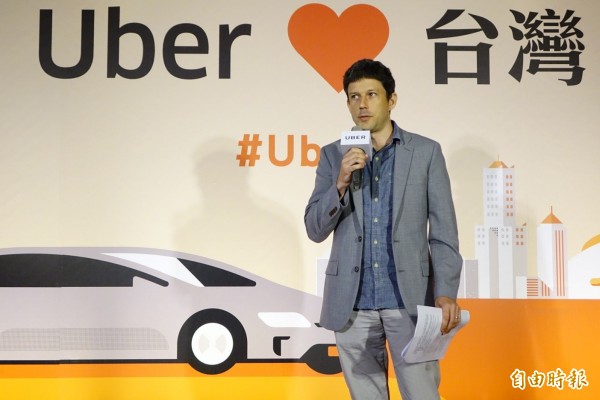 Uber亞太總經理Mike Brown。(記者張嘉明攝)