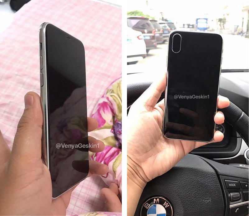 疑似 iPhone 8 的實機諜照(圖/擷取自 9to5Mac)