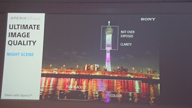 Xperia XZ Premium 在夜拍細節與顏色可以更精準(記者劉季清攝)