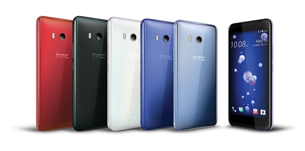 HTC U11共推出五種機身顏色,紅色預計在下一波活動才會開放。(圖/HTC提供)