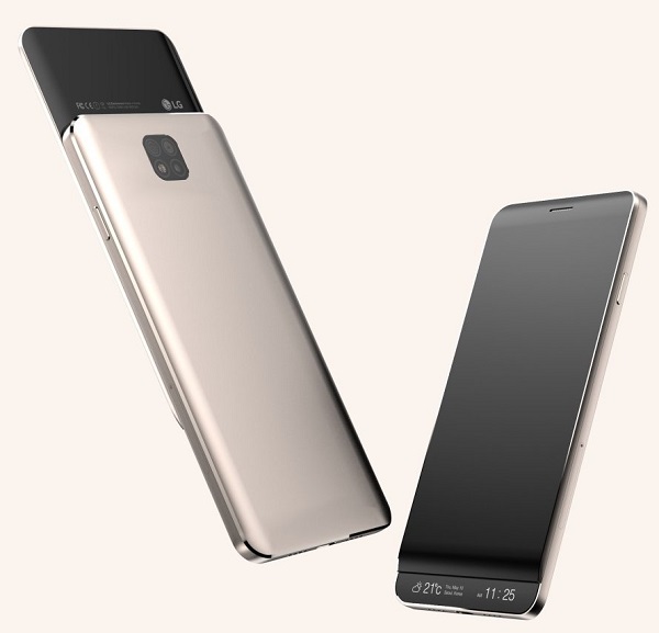 疑似為LG V30碟照,主相機鏡頭配置的部分,採用多達 4 個孔洞的設計。(圖片來源/Evan Blass推特)
