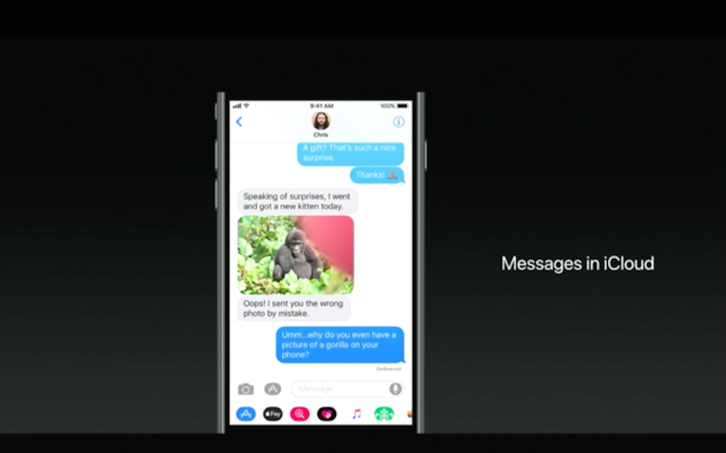iMessage 也結合雲端儲存功能,可以將你的聊天記錄同步